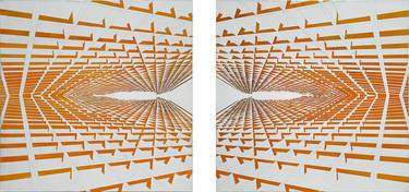 Saatchi Art Artist Vladimir Hristov; Paintings, “Devine (a) Symmetry- Diptych 01” #art