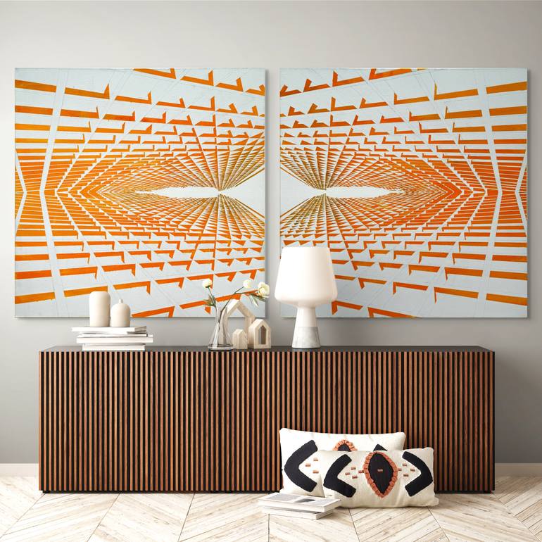 Original Fractal Abstract Painting by Vladimir Hristov