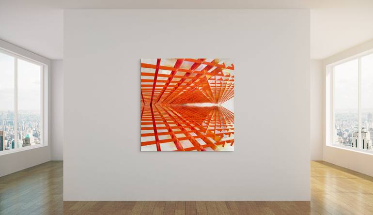 Original Geometric Abstract Painting by Vladimir Hristov