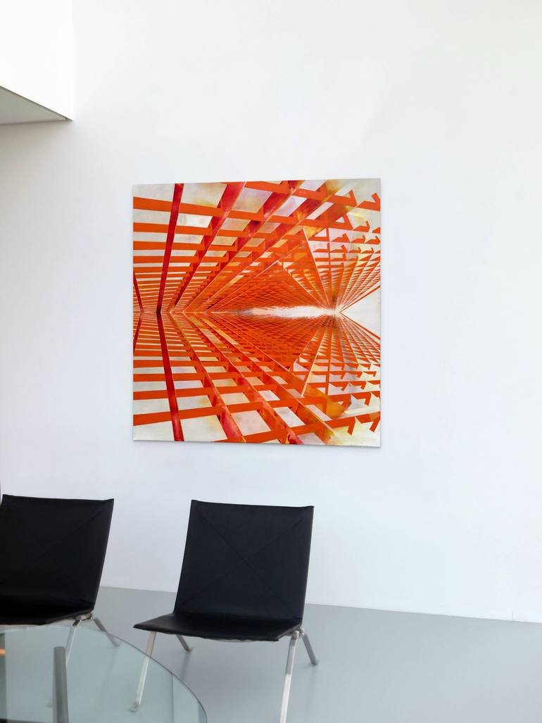 Original Geometric Abstract Painting by Vladimir Hristov