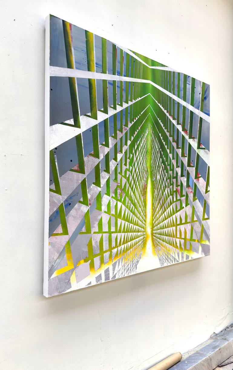 Original Abstract Geometric Painting by Vladimir Hristov