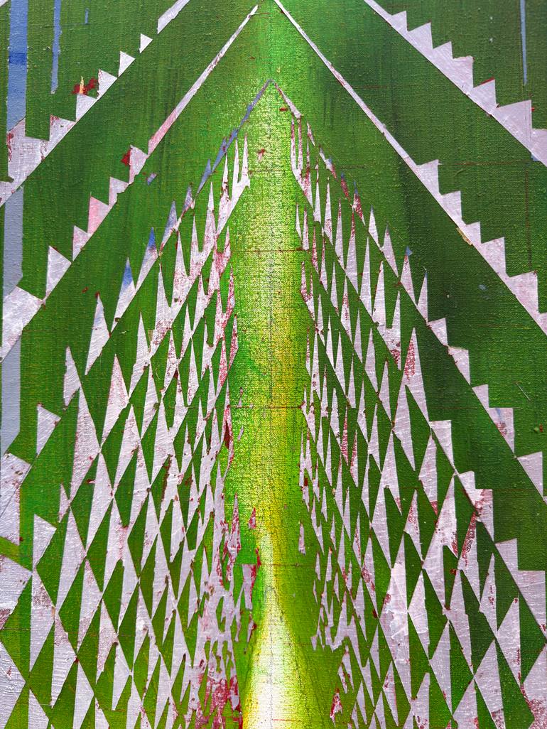 Original Abstract Geometric Painting by Vladimir Hristov