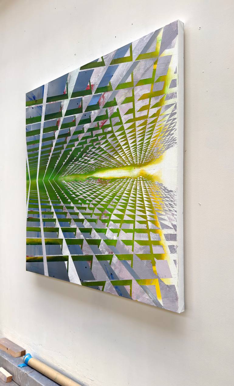 Original Abstract Geometric Painting by Vladimir Hristov