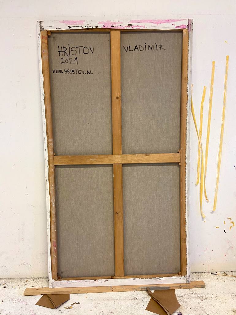Original Minimalism Geometric Painting by Vladimir Hristov