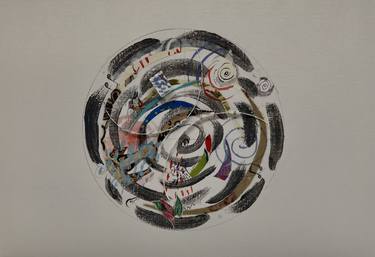 Original Abstract Collage by Carmen Salvador Velez