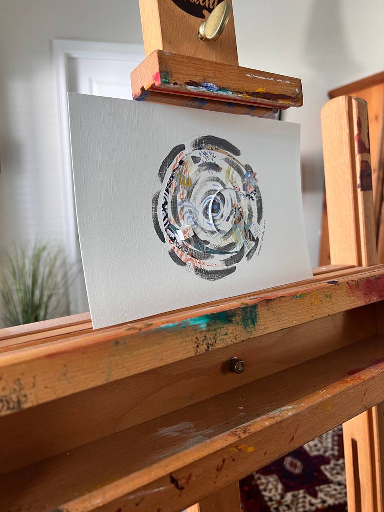 Original Contemporary Abstract Collage by Carmen Salvador Velez