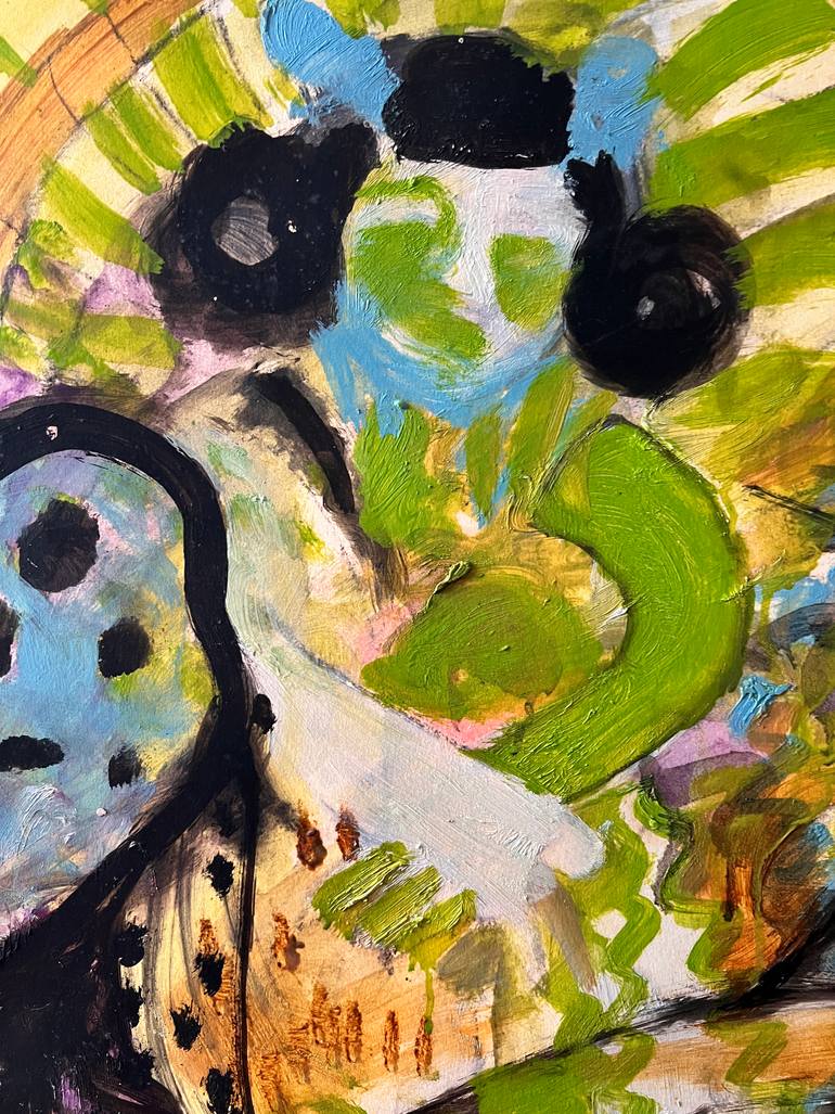 Original Abstract Expressionism Abstract Painting by Carmen Salvador Velez