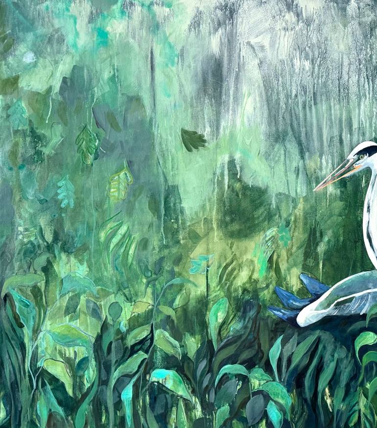 Original Abstract Nature Painting by María José Espinoza Peña Y Lillo
