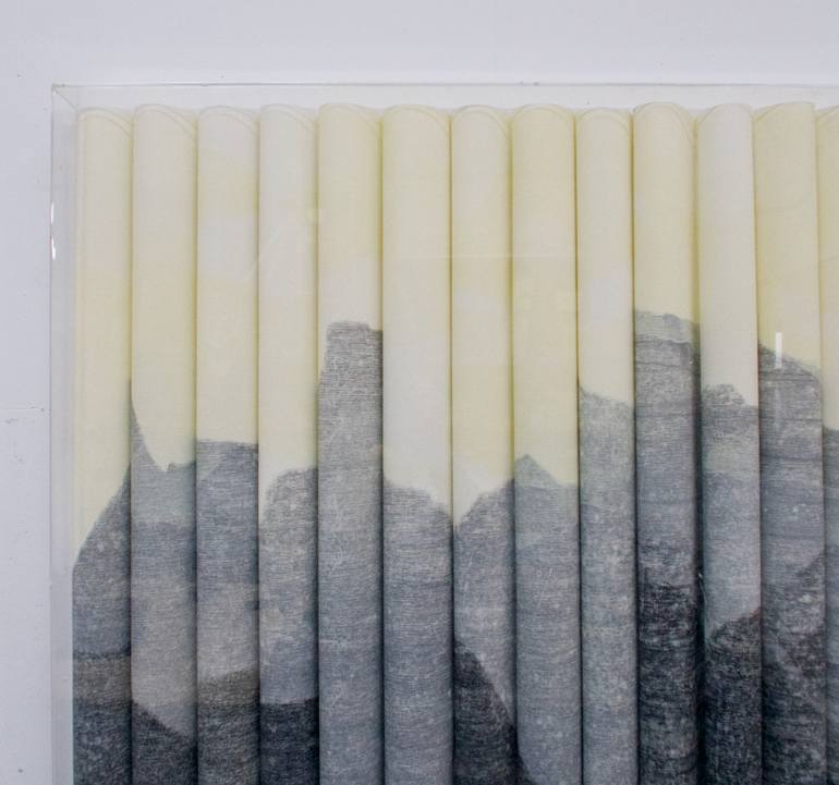 Original Black & White Abstract Mixed Media by Jessi Wong