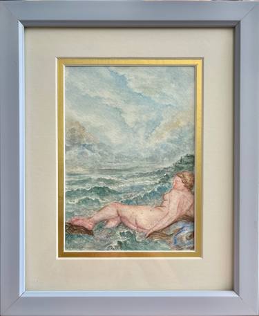 Original Rococo Classical Mythology Painting by Monika Wiley