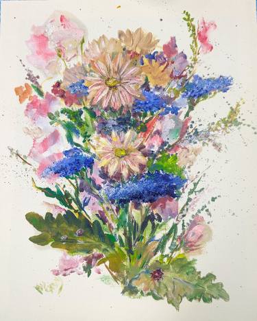 Original Expressionism Botanic Paintings by Severina Katran