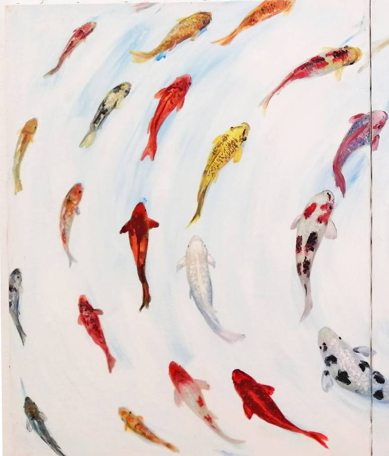 Original Fish Painting by Severina Katran