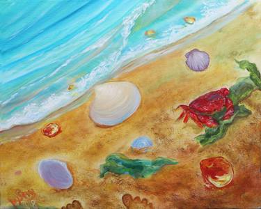 Original Impressionism Beach Paintings by Severina Katran