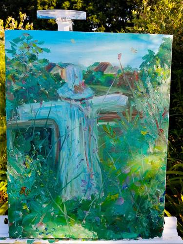 Original Impressionism Garden Paintings by Severina Katran