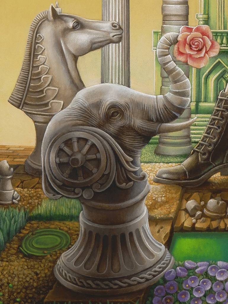 Original Conceptual Politics Painting by Sithorn Timtatong