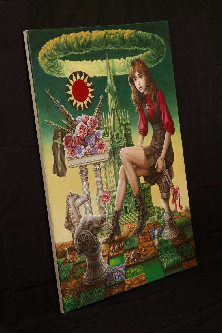 Original Conceptual Politics Painting by Sithorn Timtatong