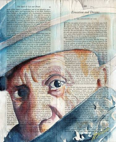 Picasso in Watercolor: A Portrait on Book Paper thumb