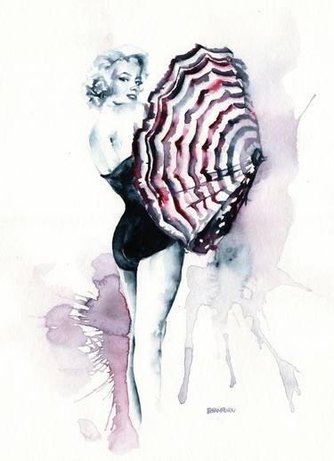 Brushstrokes of a Blonde Bombshell - Pinup Icon Marilyn Monroe thumb