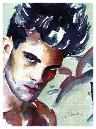 Original Figurative Men Paintings by Brenden Sanborn