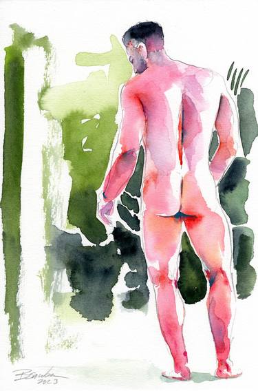 Original Figurative Men Paintings by Brenden Sanborn