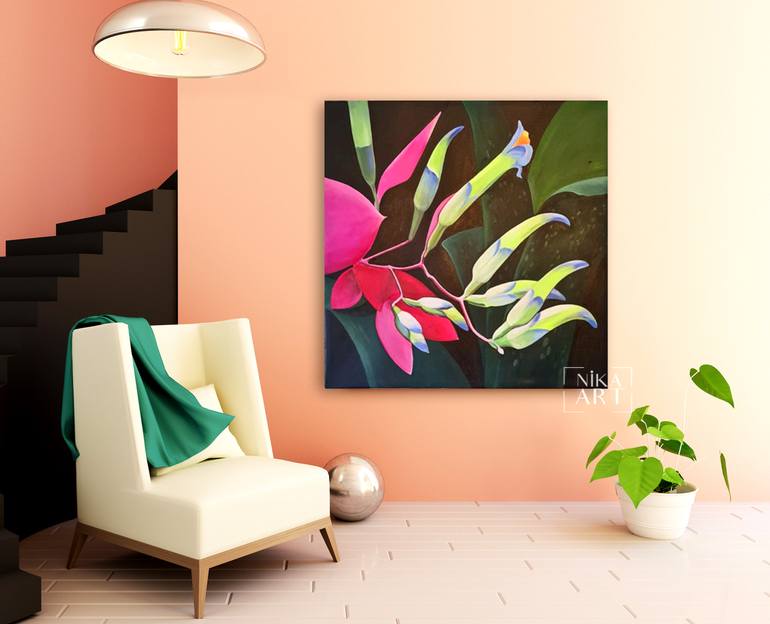Original Art Deco Abstract Painting by Nika Shi