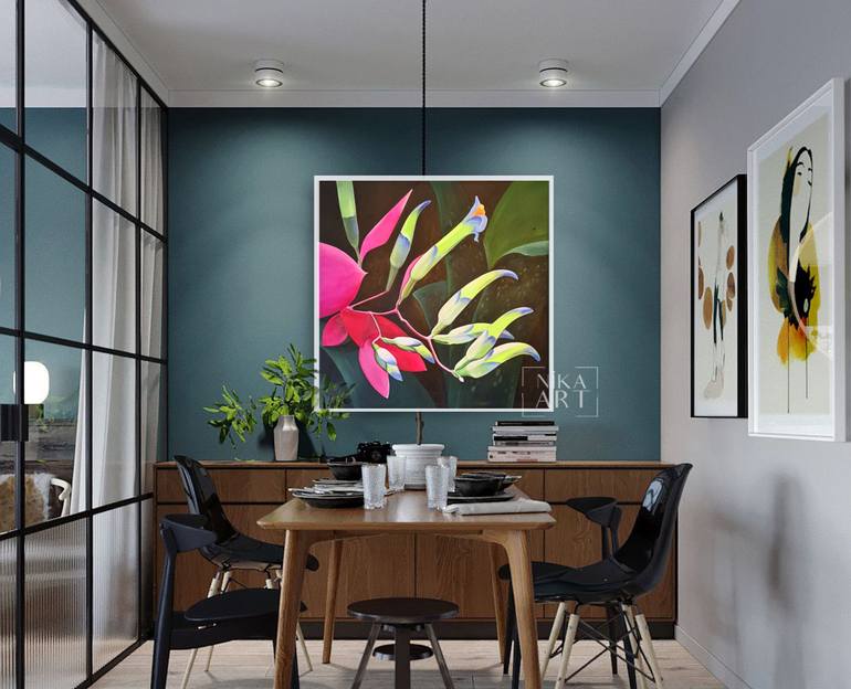 Original Art Deco Abstract Painting by Nika Shi