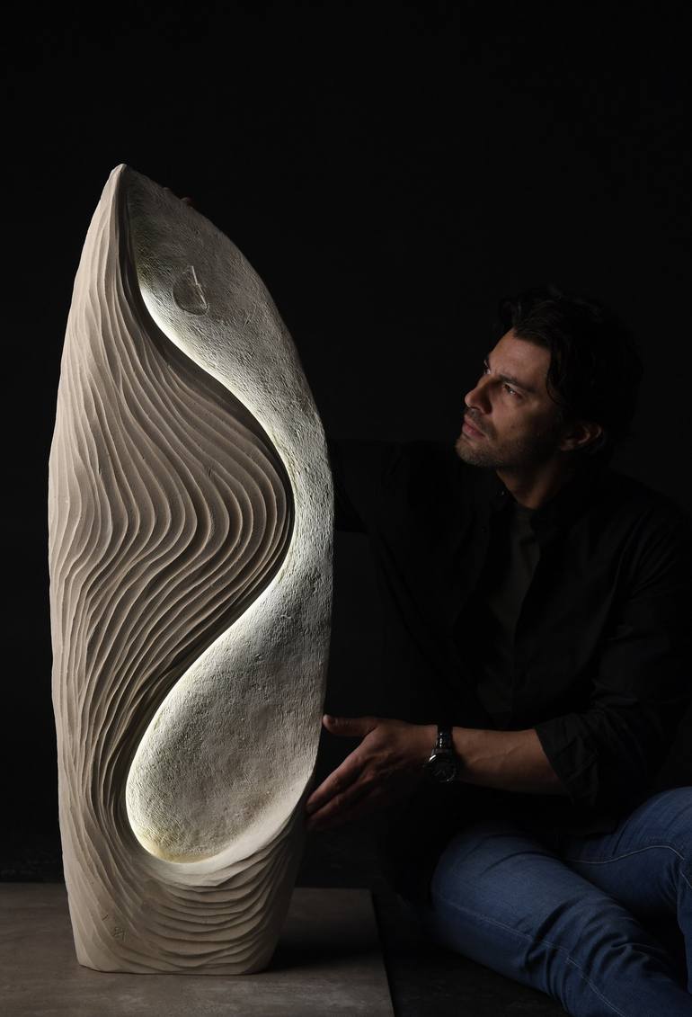 Original Abstract Nature Sculpture by Andrea Serra