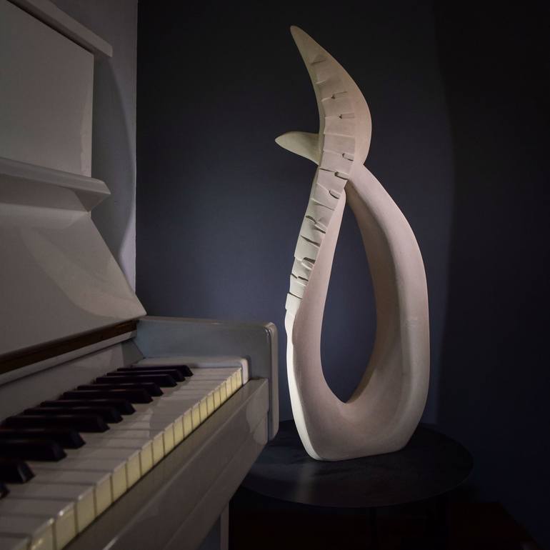 Original Abstract Music Sculpture by Andrea Serra