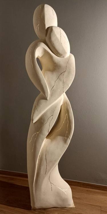 Original Abstract Love Sculpture by Andrea Serra
