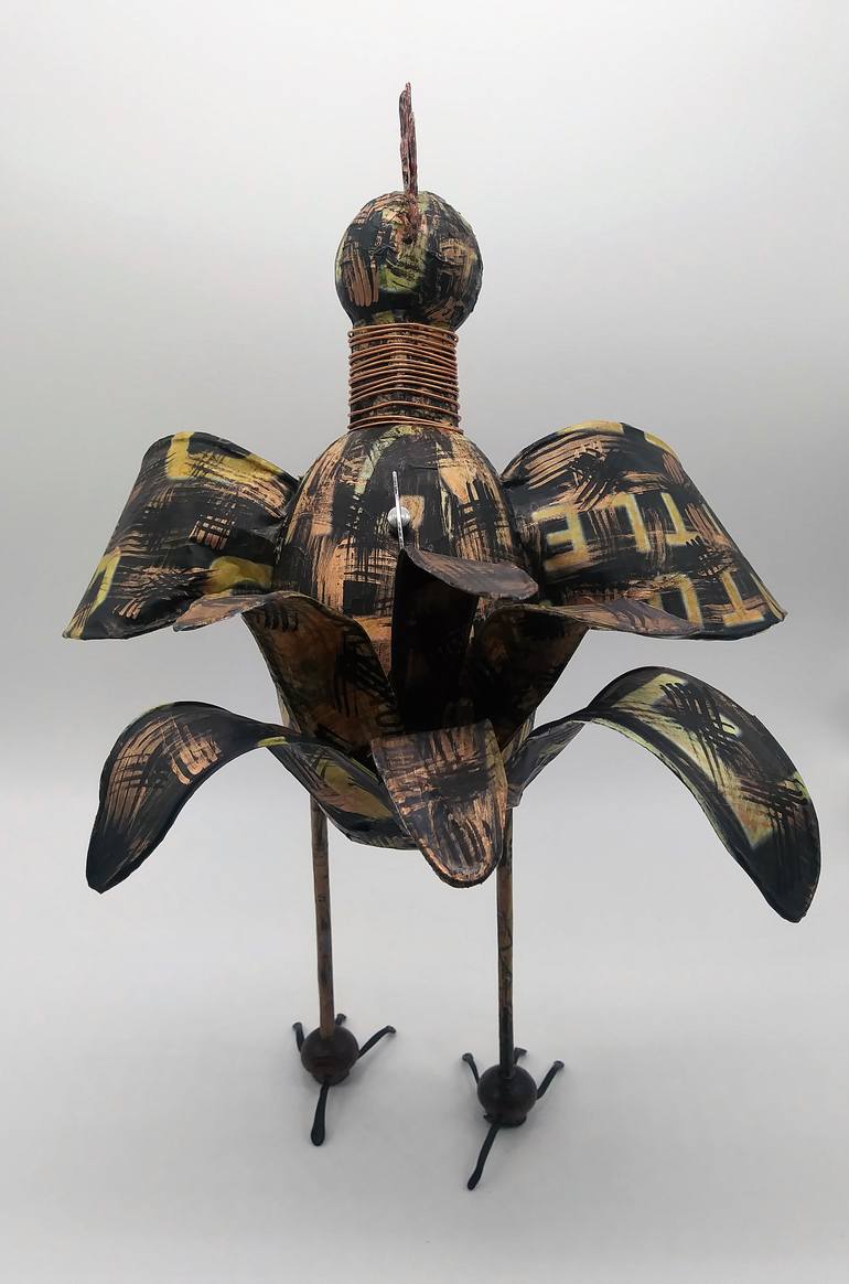 Original Folk Animal Sculpture by Christy Carter