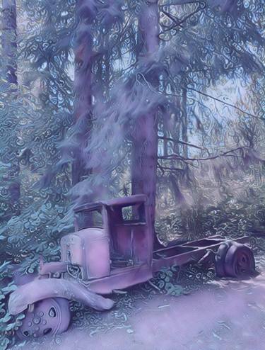 Abandoned truck in the woods - Limited Edition of 10 thumb