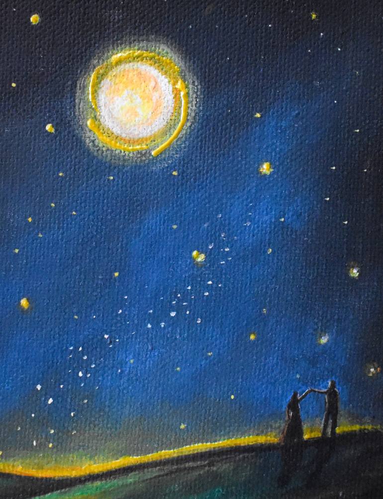 Original Abstract Fantasy Painting by Cecilia Mera