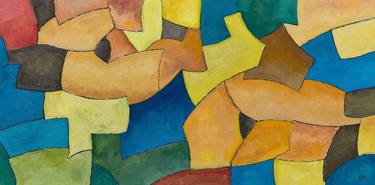 Original Cubism Abstract Paintings by IR -  ZM