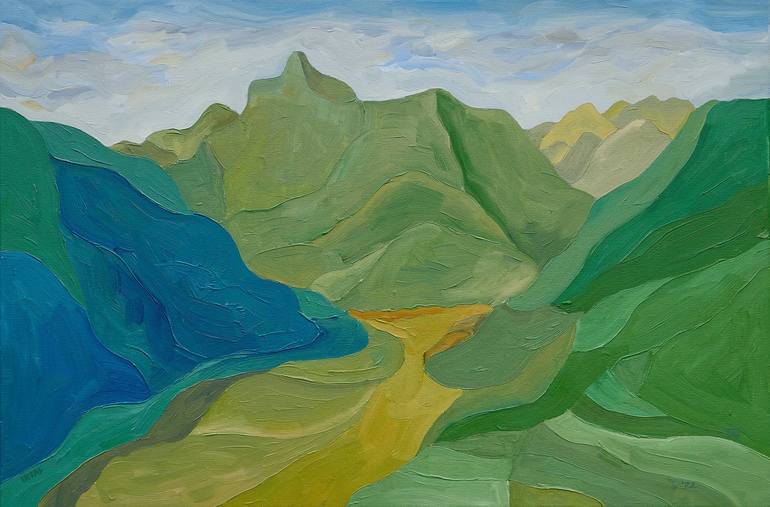 Original Expressionism Landscape Paintings by Ir - Zm