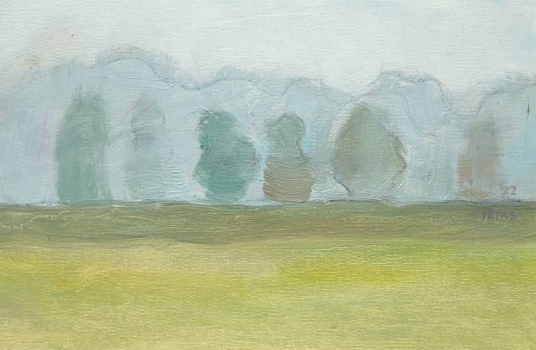 Original Abstract Landscape Painting by IR -  ZM