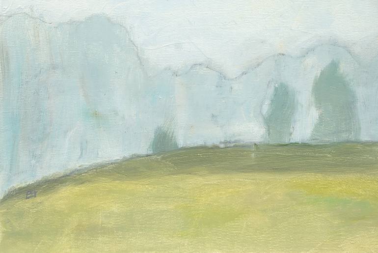 Original Abstract Landscape Painting by Ir -  Zm
