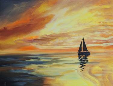 Original Abstract Landscape Painting by Carla Nelson
