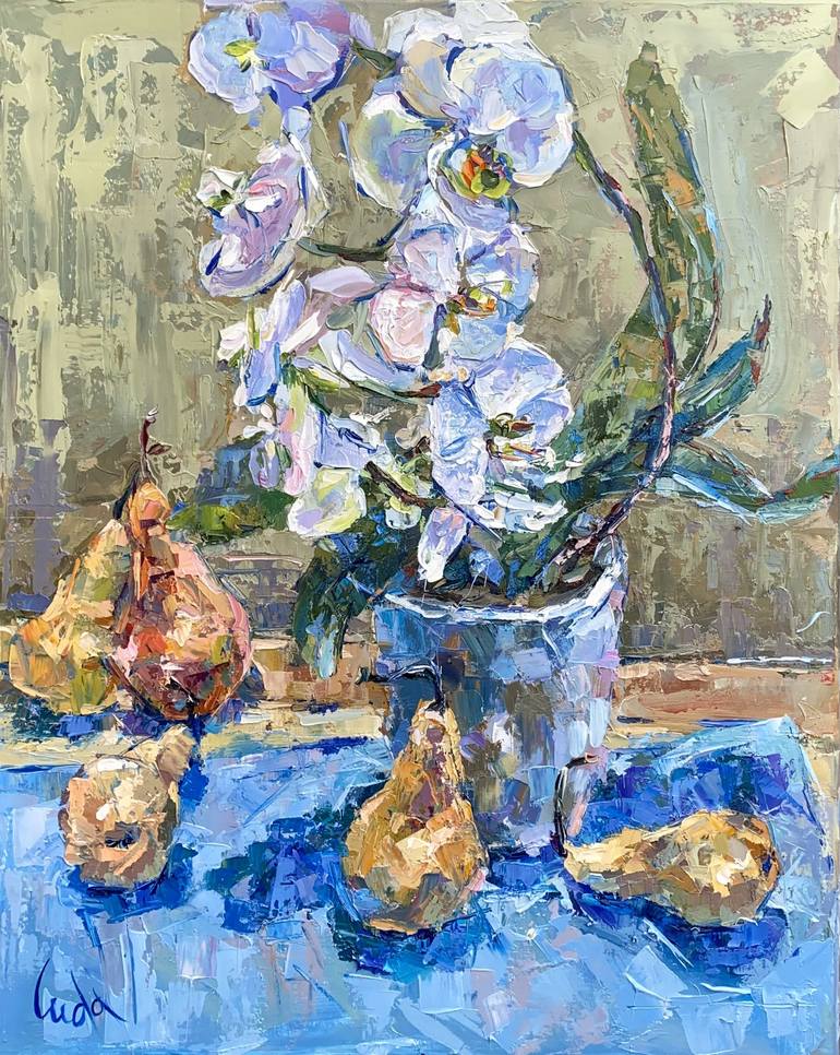 Painting Supplies Still Life Original Oil Painting 16x20 Inches 