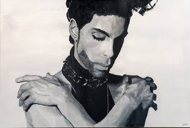 Prince - Large Original Acrylic Painting, signed thumb