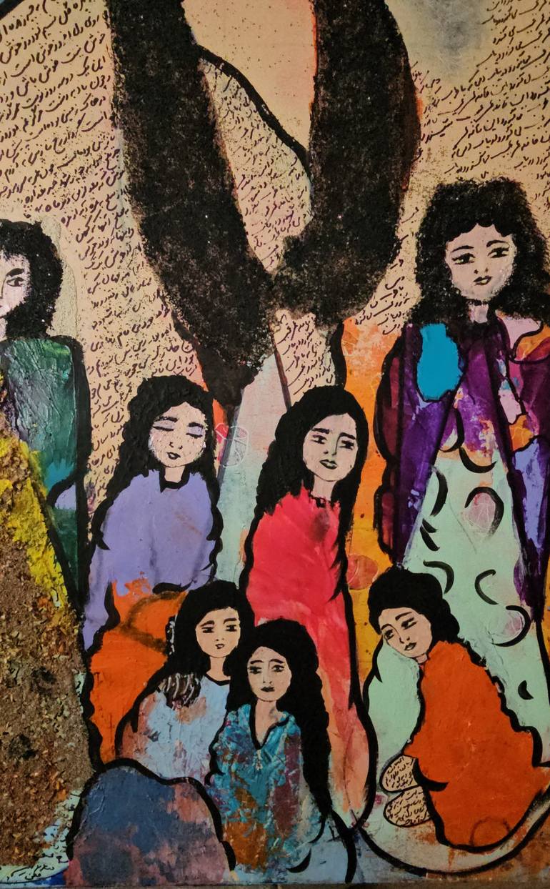 Original Conceptual Women Painting by Ghazal Ashrafian