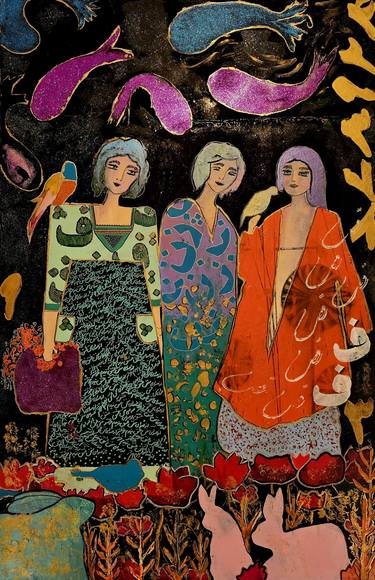 Original Conceptual Women Paintings by Ghazal Ashrafian