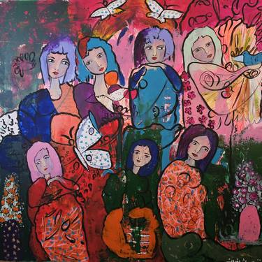 Original Conceptual Women Paintings by Ghazal Ashrafian