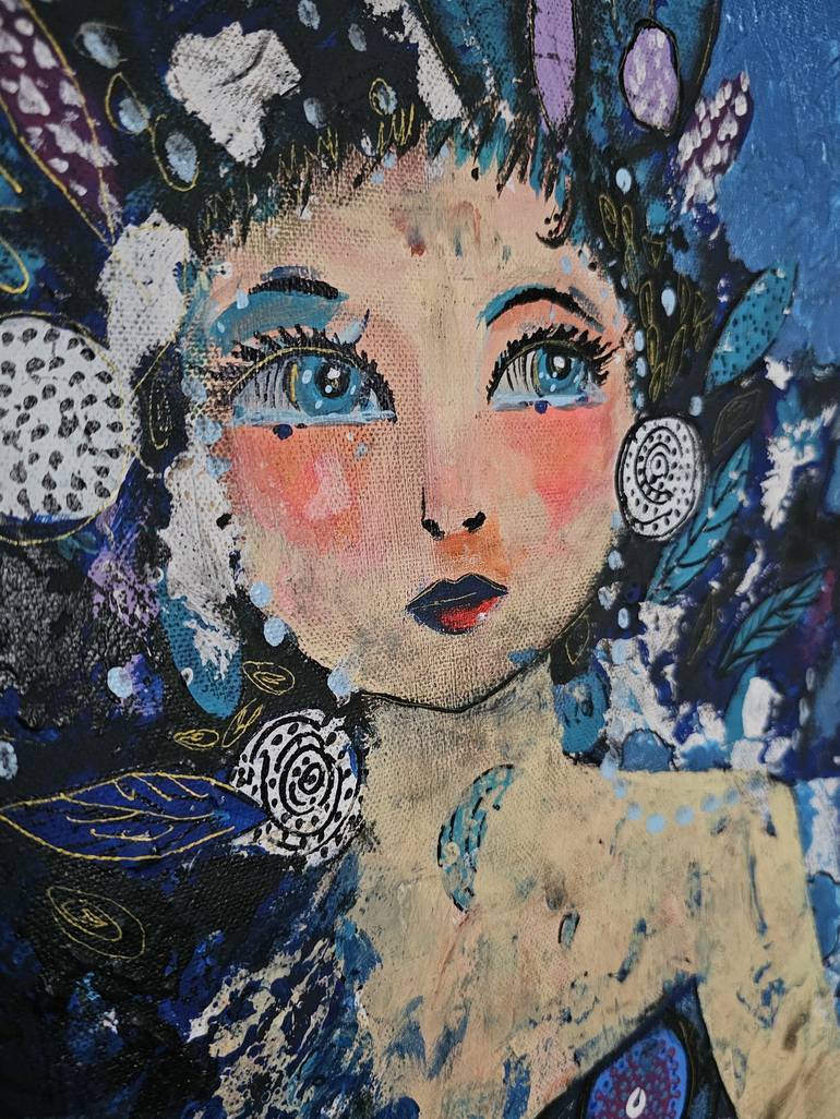 Original Fine Art Women Painting by Ghazal Ashrafian