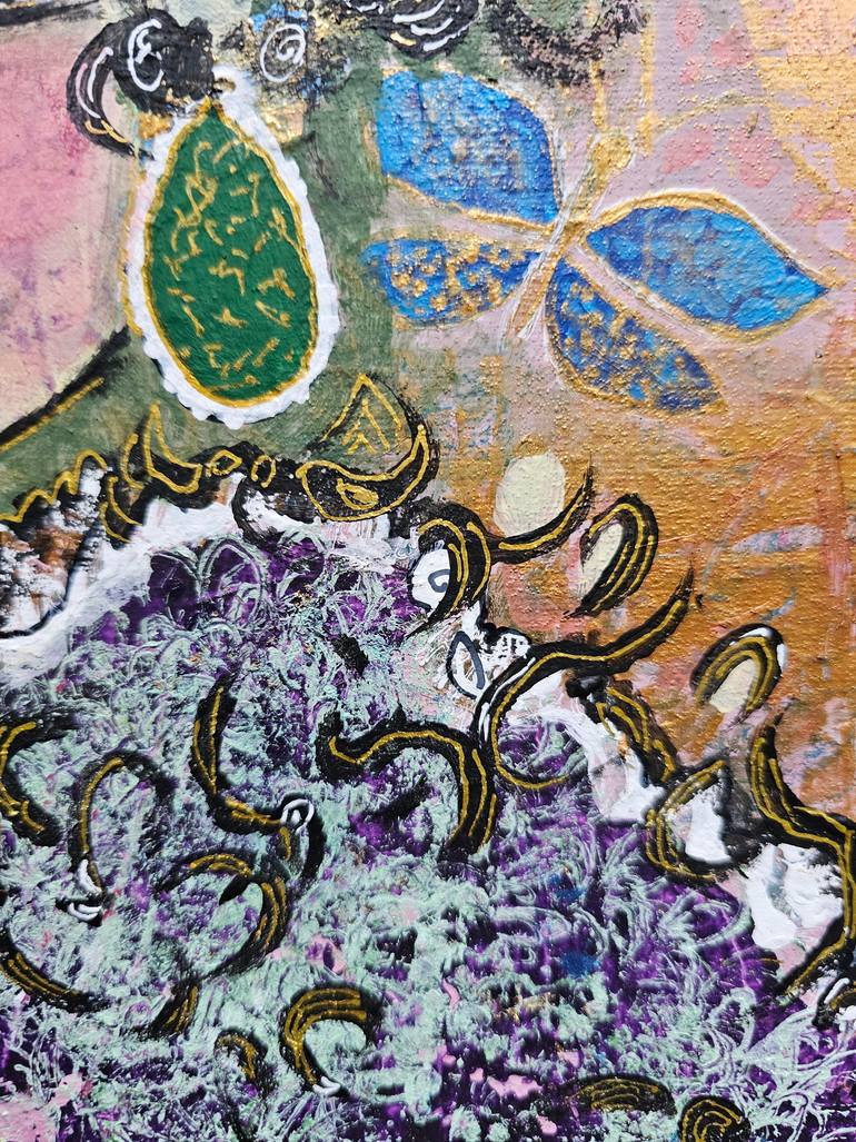 Original Symbolism People Painting by Ghazal Ashrafian