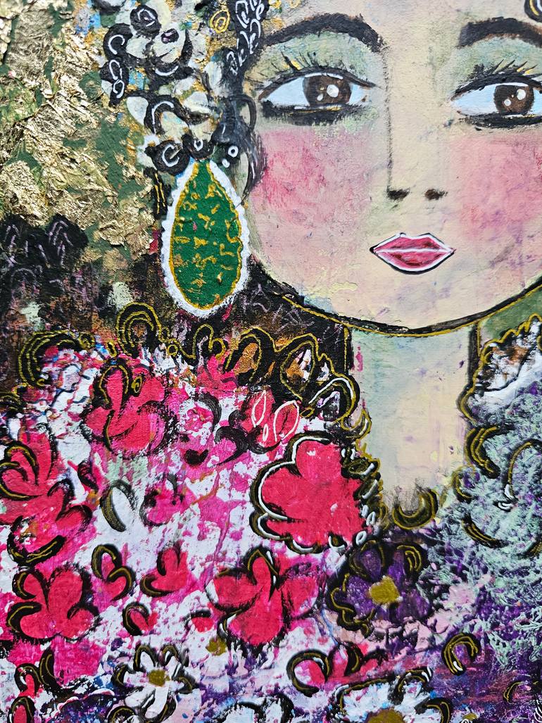 Original Symbolism People Painting by Ghazal Ashrafian