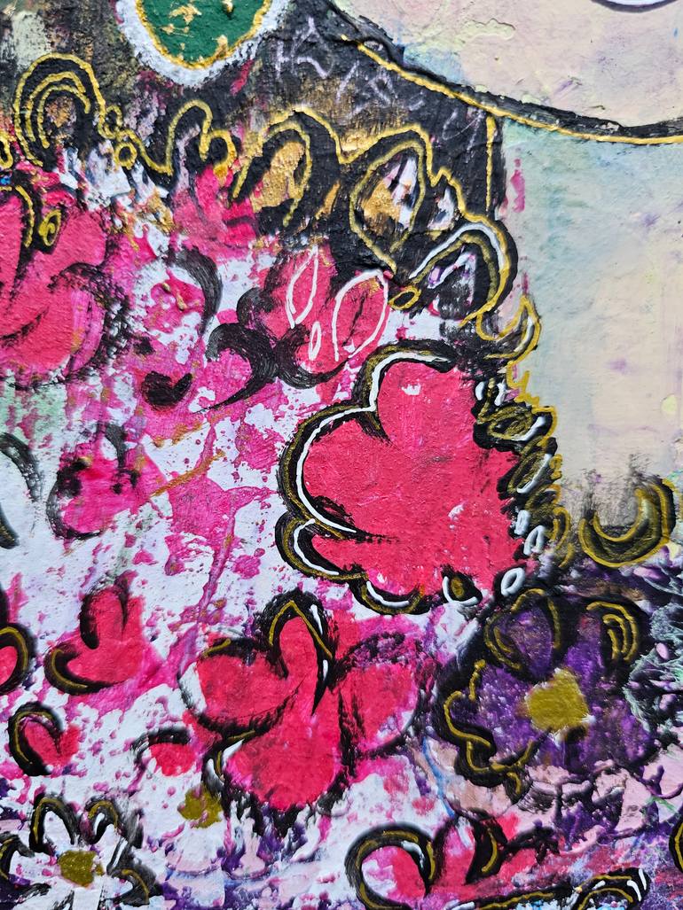 Original Symbolism People Painting by Ghazal Ashrafian
