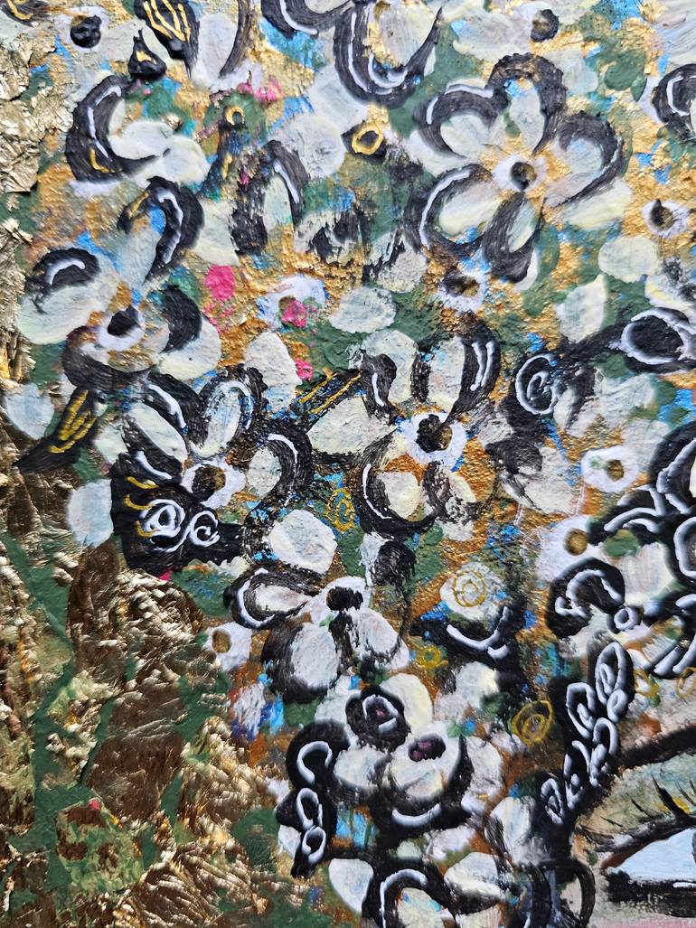 Original Symbolism People Painting by Ghazal Ashrafian