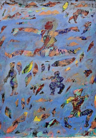 Original Symbolism Patterns Painting by Ghazal Ashrafian