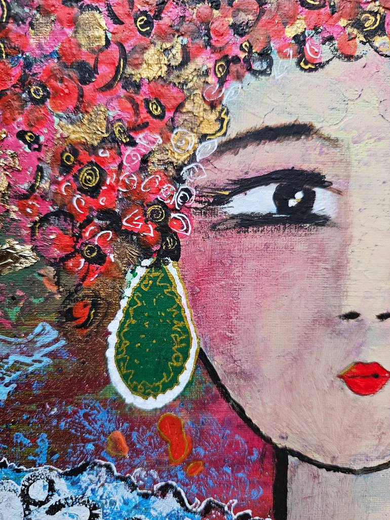 Original Symbolism Women Painting by Ghazal Ashrafian