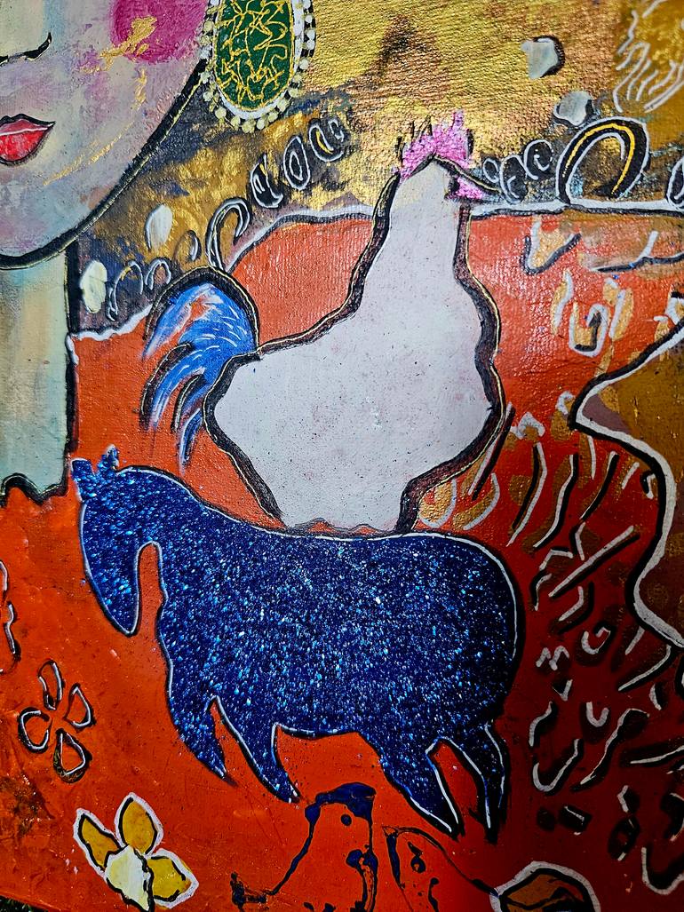 Original Symbolism Women Painting by Ghazal Ashrafian